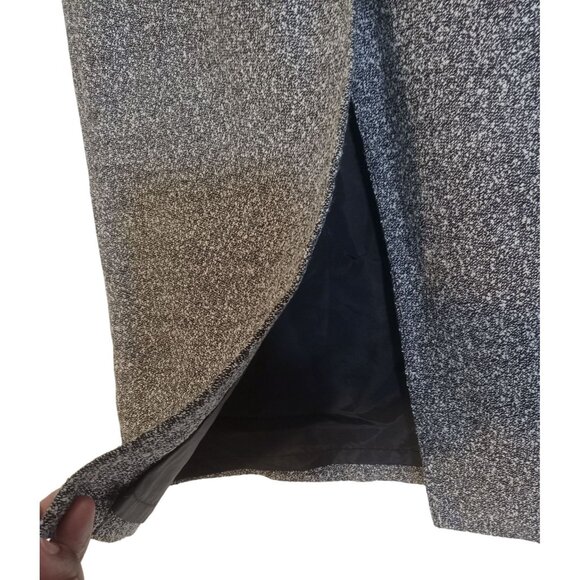 Briggs Pencil Skirt Womens Size 8 Black White Gray Back Split Zipper Lined - Picture 5 of 7